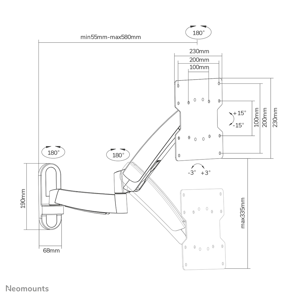 Neomounts by Newstar tv wall mount
